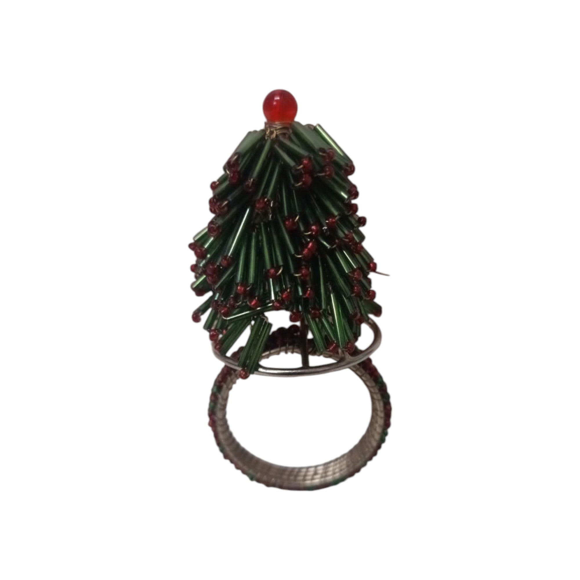 Beaded Napkin Ring Set of Four